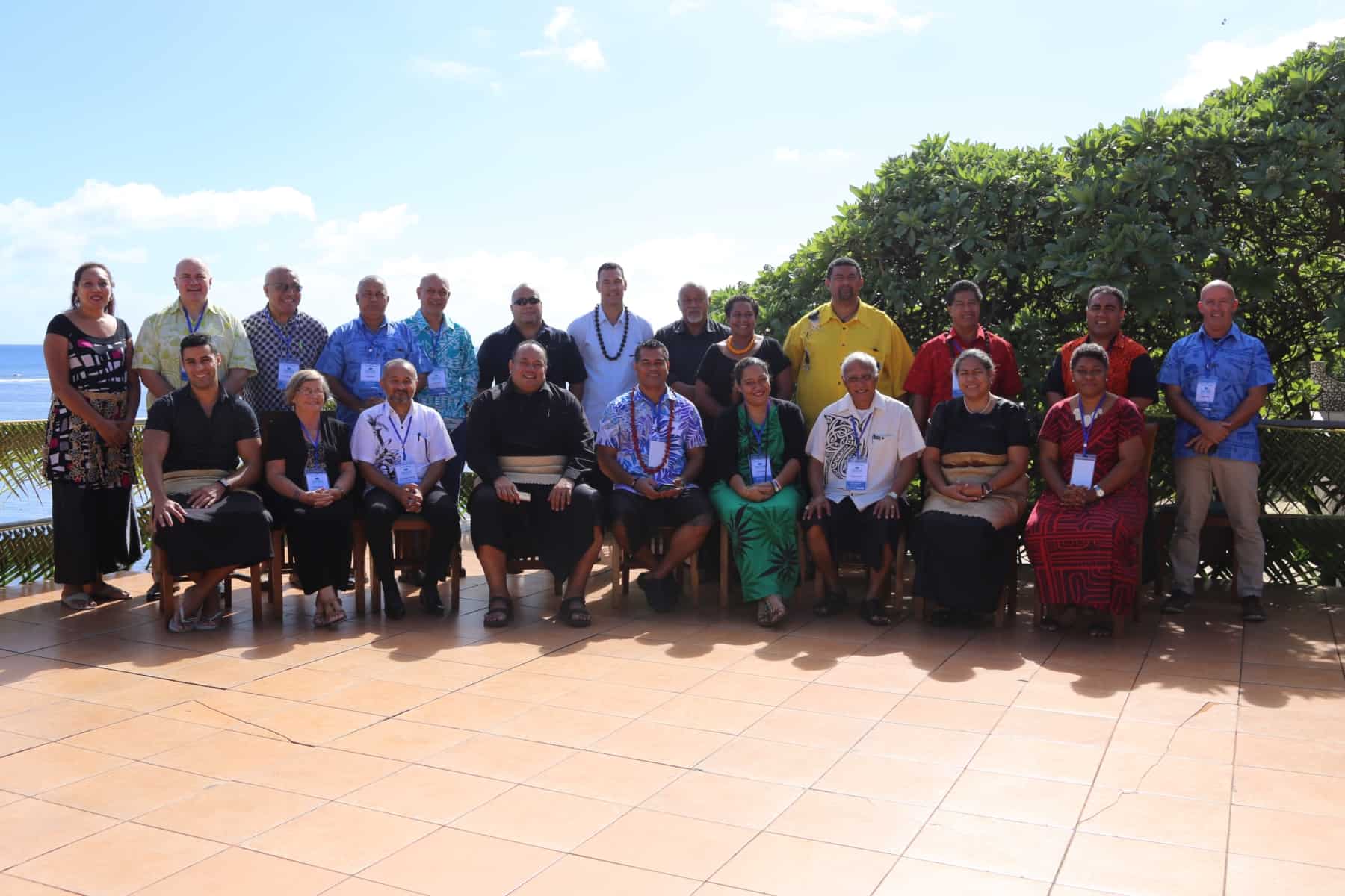 A group of people posing for a photo