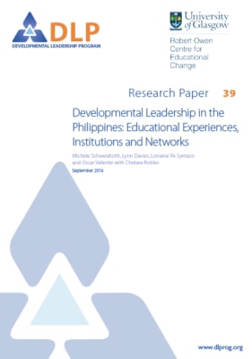 Developmental leadership in the Philippines: Educational experiences, institutions and networks