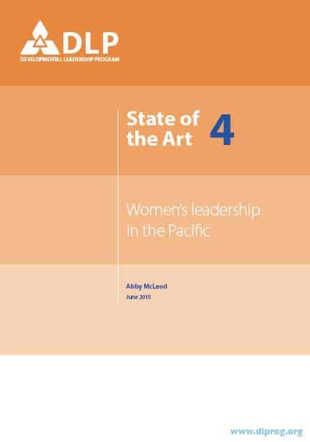 Women's Leadership in the Pacific
