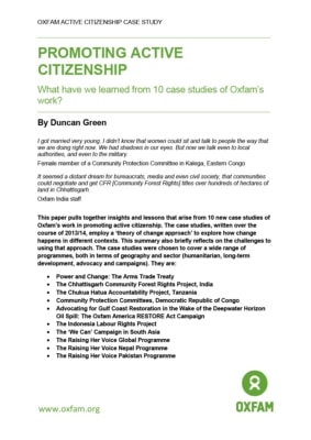 Active Citizenship: 10 case studies and synthesis paper