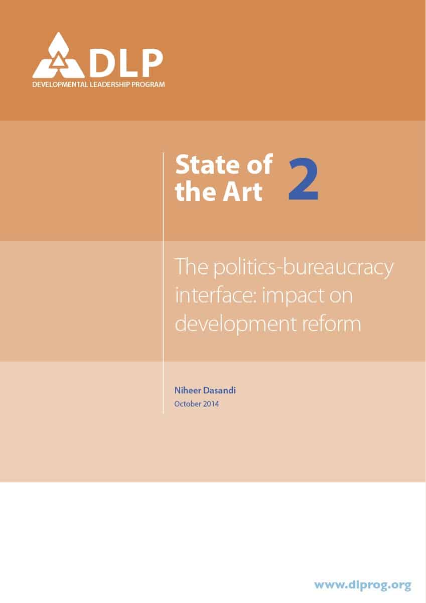 The Politics-Bureaucracy Interface: Impact on Development Reform