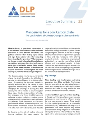 Executive Summary - Manoeuvres for a Low Carbon State
