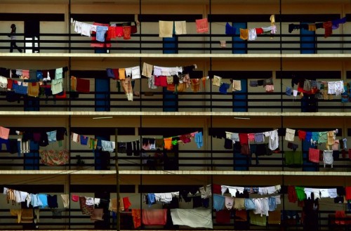 Clothing on lines