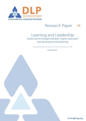 Learning and Leadership: Exploring the linkages between higher education and developmental leadership