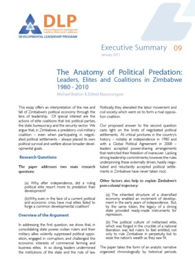 Executive Summary - An Anatomy of Political Predation in Zimbabwe