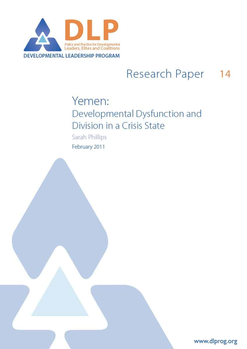 Yemen: Developmental Dysfunction and Division in a Crisis State