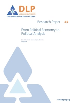 From Political Economy to Political Analysis