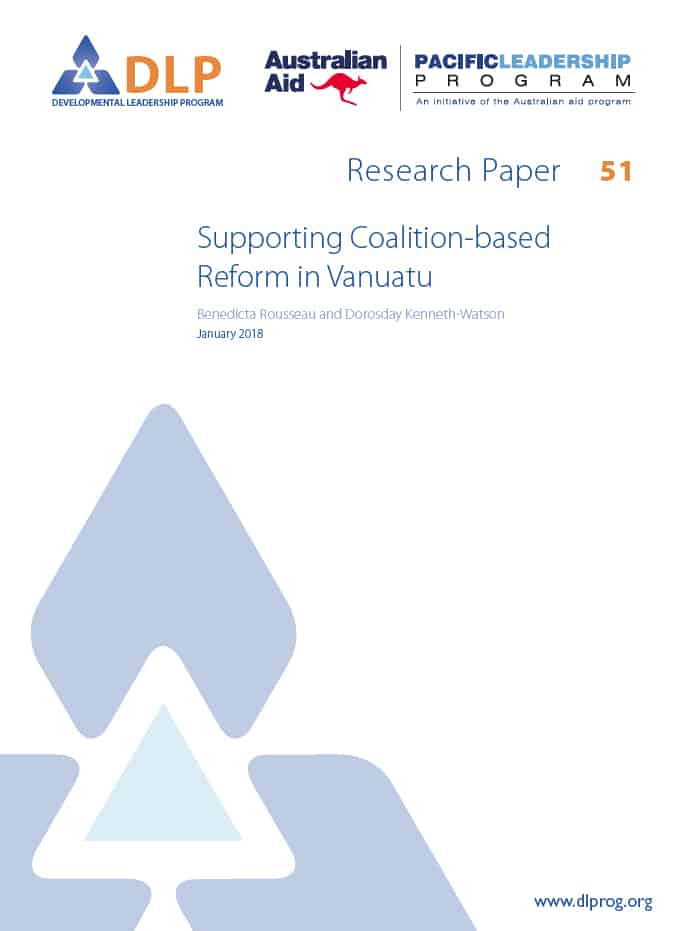 Supporting Coalition-based Reform in Vanuatu
