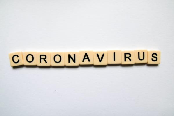 Letters spelling out "Coronavirus"