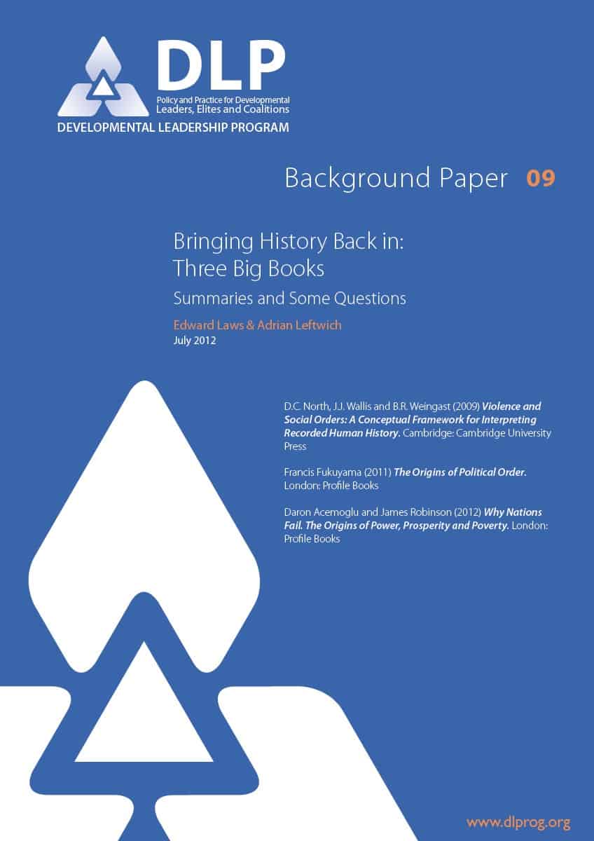 Bringing History Back in: Three Big Books: Summaries and some questions