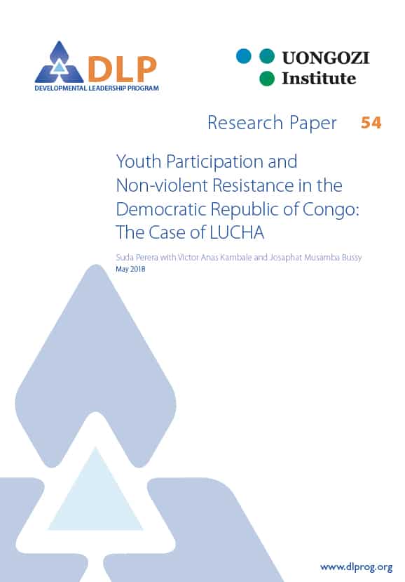 Youth Participation and Non-violent Resistance in the Democratic Republic of Congo: The Case of LUCHA