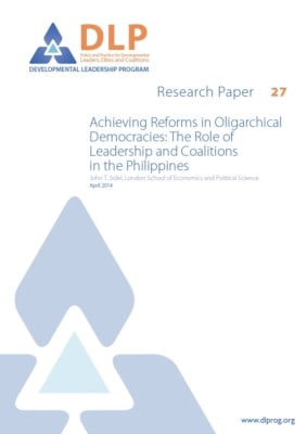 Achieving Reforms in Oligarchical Democracies: The Role of Leadership and Coalitions in the Philippines