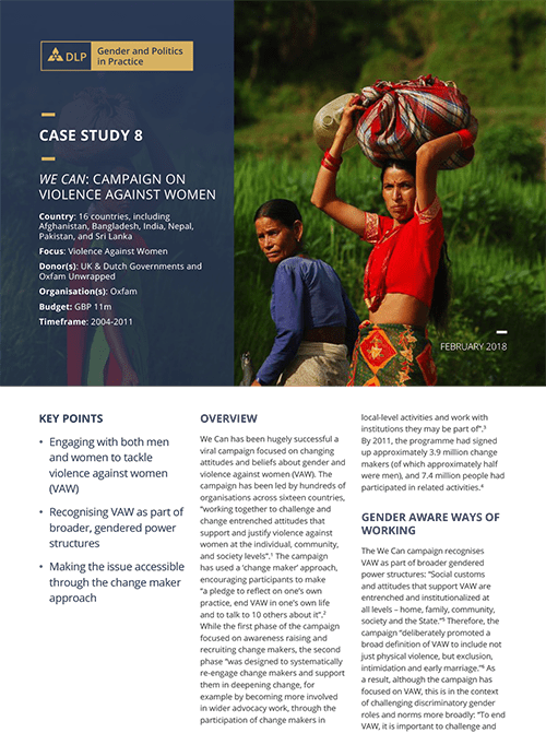 Case Study - We Can: Campaign on violence against women