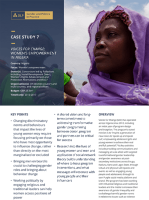 Case Study - Voices for Change: Women’s empowerment in Nigeria