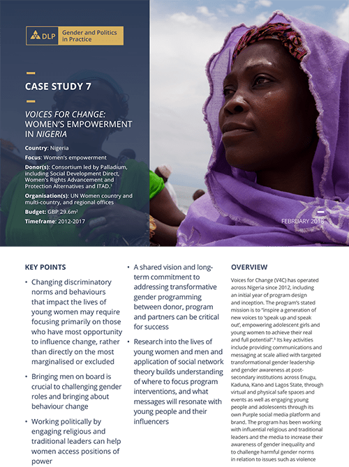 Case Study - Voices For Change: Women’s Empowerment In Nigeria