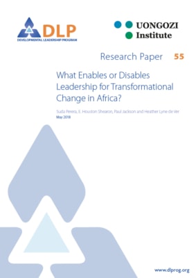 What Enables or Disables Leadership for Transformational Change in Africa?