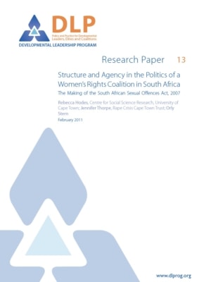 Structure and Agency in the Politics of a Womens Rights Coalition in South Africa